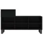 Mueble zapatero madera contrachapada negro 102x36x60 cm de , Zapateros y organizadores de calzado - Ref: Foro24-831373, Preci...