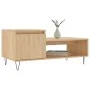 Mesa de centro madera contrachapada roble Sonoma 100x50x45 cm de , Mesas de centro - Ref: Foro24-830831, Precio: 46,20 €, Des...