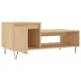 Mesa de centro madera contrachapada roble Sonoma 100x50x45 cm de , Mesas de centro - Ref: Foro24-830831, Precio: 46,20 €, Des...