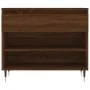 Mueble zapatero madera contrachapada roble marrón 70x36x60 cm de , Zapateros y organizadores de calzado - Ref: Foro24-831435,...