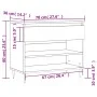 Mueble zapatero madera contrachapada roble marrón 70x36x60 cm de , Zapateros y organizadores de calzado - Ref: Foro24-831435,...