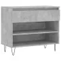 Shoe cabinet made of gray concrete plywood, measuring 70x36x60 cm. by , Shoe racks and shoe organizers - Ref: Foro24-831440, ...
