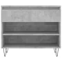 Schuhschrank aus grauem Beton-Sperrholz 70x36x60 cm von , Schuhregale und Schuhorganisatoren - Ref: Foro24-831440, Preis: 42,...