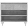 Shoe cabinet made of gray concrete plywood, measuring 70x36x60 cm. by , Shoe racks and shoe organizers - Ref: Foro24-831440, ...