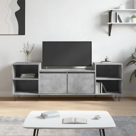Mueble para TV madera contrachapada gris hormigón 160x35x55 cm de , Muebles TV - Ref: Foro24-831344, Precio: 81,48 €, Descuen...