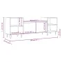 Mueble para TV madera contrachapada gris hormigón 160x35x55 cm de , Muebles TV - Ref: Foro24-831344, Precio: 81,48 €, Descuen...