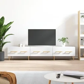 Engineered wood TV stand in white, 150x36x30 cm by , TV Furniture - Ref: Foro24-829140, Price: 99,64 €, Discount: %