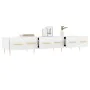 Engineered wood TV stand in white, 150x36x30 cm by , TV Furniture - Ref: Foro24-829140, Price: 99,64 €, Discount: %