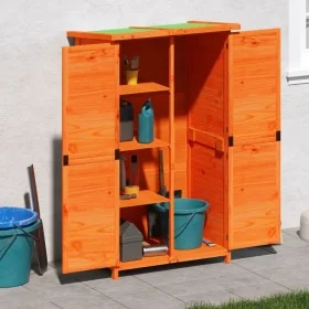 Gartengeräte-Schuppen aus braunem Kiefernholz, 83x57x140 cm. von , Schuppen - Ref: Foro24-172240, Preis: 201,16 €, Rabatt: %