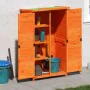 Garden tool shed made of brown pine wood, measuring 83x57x140 cm. by , Sheds - Ref: Foro24-172240, Price: 201,16 €, Discount: %
