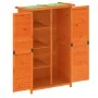 Garden tool shed made of brown pine wood, measuring 83x57x140 cm. by , Sheds - Ref: Foro24-172240, Price: 201,16 €, Discount: %