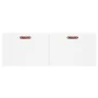 Engineered wood white wall cabinet 100x36.5x35 cm by , Lockers and storage cabinets - Ref: Foro24-830108, Price: 60,45 €, Dis...