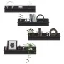 Wandregal 4 Stück Sperrholz grau 80x11,5x18 cm von , Regale und Regale - Ref: Foro24-807338, Preis: 33,57 €, Rabatt: %