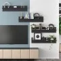 Wandregal 4 Stück Sperrholz grau 80x11,5x18 cm von , Regale und Regale - Ref: Foro24-807338, Preis: 33,57 €, Rabatt: %