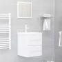 Engineered wood bathroom vanity unit in glossy white, 41x38.5x48 cm by , Bathroom furniture - Ref: Foro24-804689, Price: 48,8...