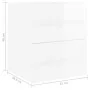 Engineered wood bathroom vanity unit in glossy white, 41x38.5x48 cm by , Bathroom furniture - Ref: Foro24-804689, Price: 48,8...