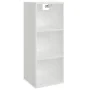 Engineered wood white wall cabinet 34.5x32.5x90 cm by , Shelves and shelves - Ref: Foro24-812483, Price: 42,04 €, Discount: %