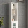 Wandschrank aus weißem Ingenieurholz 34,5x32,5x90 cm von , Regale und Regale - Ref: Foro24-812483, Preis: 40,31 €, Rabatt: %