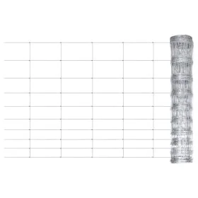Gartenzaun aus verzinktem Stahl in Silber, 50x1 m. von , Zaunpaneele - Ref: Foro24-149498, Preis: 86,37 €, Rabatt: %