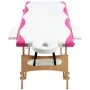 Faltbare Massageliege mit 3 Zonen, weißem und rosa Holz. von , Massageliegen - Ref: Foro24-110218, Preis: 153,96 €, Rabatt: %