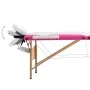 Faltbare Massageliege mit 3 Zonen, weißem und rosa Holz. von , Massageliegen - Ref: Foro24-110218, Preis: 153,96 €, Rabatt: %
