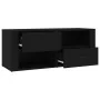 Fernsehmöbel aus schwarzem Sperrholz 100x35x40 cm von , TV-Möbel - Ref: Foro24-823100, Preis: 70,72 €, Rabatt: %