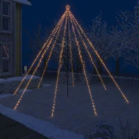 Luces de árbol cascada de Navidad interior exterior 800 LED 5 m de , Arboles de navidad - Ref: Foro24-51296, Precio: 103,60 €...