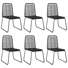 Garden chairs 6 units black synthetic rattan by , Garden chairs - Ref: Foro24-313113, Price: 316,33 €, Discount: %
