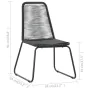 Gartenstühle 6 Stück Kunststoff-Rattan Schwarz von , Gartenstühle - Ref: Foro24-313113, Preis: 316,33 €, Rabatt: %
