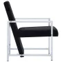 Sessel mit verchromten Beinen aus schwarzem Samt von , Sessel - Ref: Foro24-282157, Preis: 90,93 €, Rabatt: %