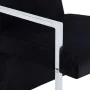 Sessel mit verchromten Beinen aus schwarzem Samt von , Sessel - Ref: Foro24-282157, Preis: 90,93 €, Rabatt: %