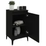 Black plywood bedside table 40x35x70 cm by , Nightstands - Ref: Foro24-819646, Price: 50,83 €, Discount: %