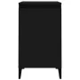 Black plywood bedside table 40x35x70 cm by , Nightstands - Ref: Foro24-819646, Price: 50,83 €, Discount: %