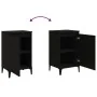 Black plywood bedside table 40x35x70 cm by , Nightstands - Ref: Foro24-819646, Price: 50,83 €, Discount: %