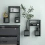 Wall shelves 2 units plywood gray 50x15x50 cm by , Shelves and shelves - Ref: Foro24-807243, Price: 32,17 €, Discount: %