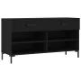 Engineered wood black shoemaker bench 102x35x55 cm by , Shoe racks and shoe organizers - Ref: Foro24-829741, Price: 82,46 €, ...