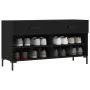 Engineered wood black shoemaker bench 102x35x55 cm by , Shoe racks and shoe organizers - Ref: Foro24-829741, Price: 82,46 €, ...