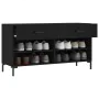 Banco zapatero madera de ingeniería negro 102x35x55 cm de , Zapateros y organizadores de calzado - Ref: Foro24-829741, Precio...