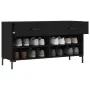 Engineered wood black shoemaker bench 102x35x55 cm by , Shoe racks and shoe organizers - Ref: Foro24-829741, Price: 82,46 €, ...