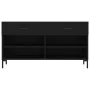 Banco zapatero madera de ingeniería negro 102x35x55 cm de , Zapateros y organizadores de calzado - Ref: Foro24-829741, Precio...