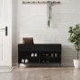 Banco zapatero madera de ingeniería negro 102x35x55 cm de , Zapateros y organizadores de calzado - Ref: Foro24-829757, Precio...