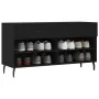 Banco zapatero madera de ingeniería negro 102x35x55 cm de , Zapateros y organizadores de calzado - Ref: Foro24-829757, Precio...