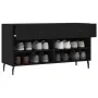 Banco zapatero madera de ingeniería negro 102x35x55 cm de , Zapateros y organizadores de calzado - Ref: Foro24-829757, Precio...