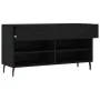 Banco zapatero madera de ingeniería negro 102x35x55 cm de , Zapateros y organizadores de calzado - Ref: Foro24-829757, Precio...