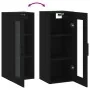 Black wall cabinet 34.5x34x90 cm by , Sideboards - Ref: Foro24-828933, Price: 54,30 €, Discount: %