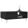 Engineered wood black coffee table 90x60x35 cm by , Coffee table - Ref: Foro24-827061, Price: 65,62 €, Discount: %