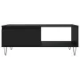 Engineered wood black coffee table 90x60x35 cm by , Coffee table - Ref: Foro24-827061, Price: 65,62 €, Discount: %