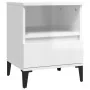 Hochglanz-weißer Nachttisch 40x35x50 cm von , Schränke und Lagerung - Ref: Foro24-821814, Preis: 49,99 €, Rabatt: %