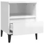 Hochglanz-weißer Nachttisch 40x35x50 cm von , Schränke und Lagerung - Ref: Foro24-821814, Preis: 49,99 €, Rabatt: %