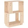 Estantería/divisor de espacios madera maciza pino 51x25x70 cm de , Librerías y estanterías - Ref: Foro24-814029, Precio: 35,5...